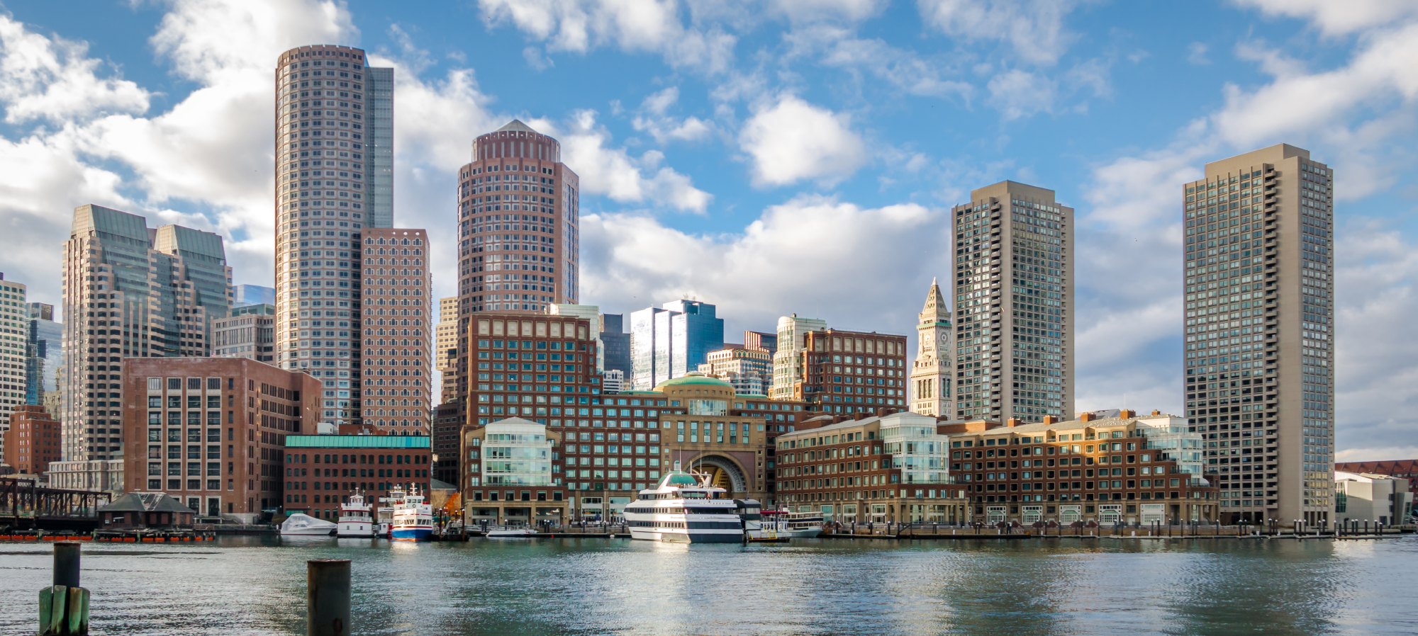 Boston Harbor and Financial District 